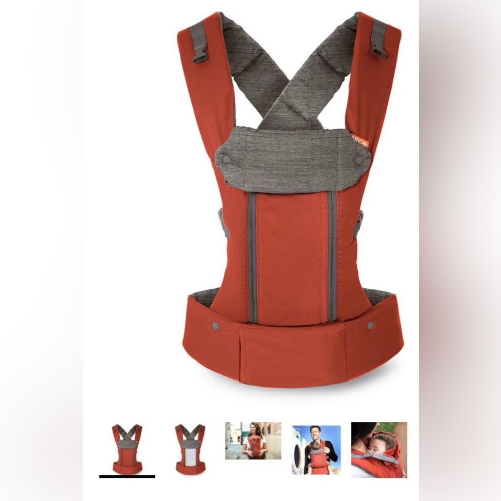 Beco 8 in 1 Baby / toddler Carrier in Rust and Gray